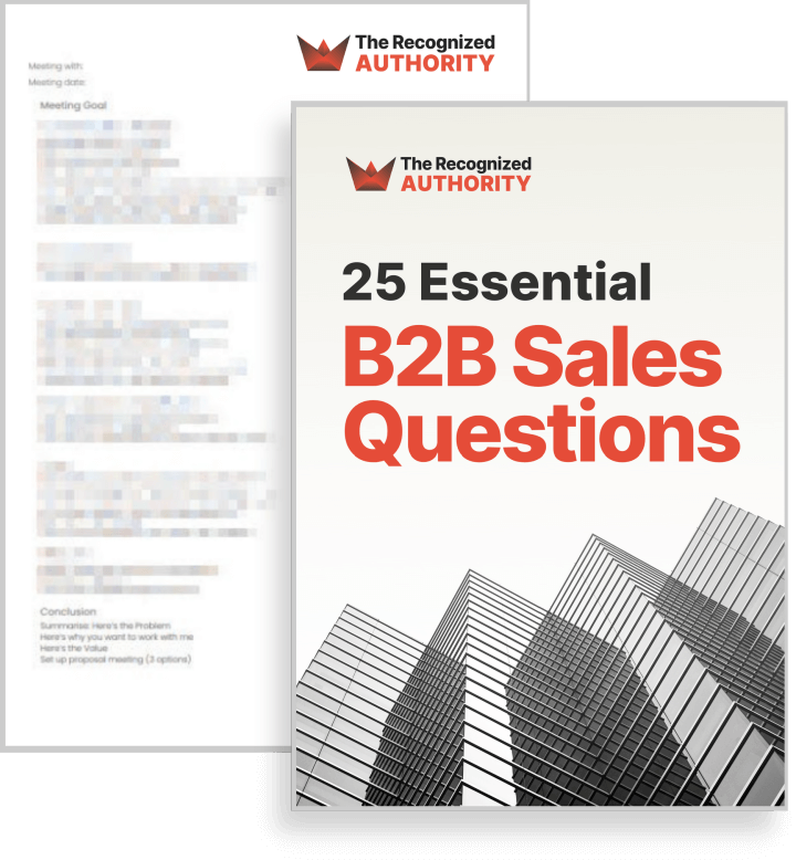Cover of 25 Essential B2B Sales Questions